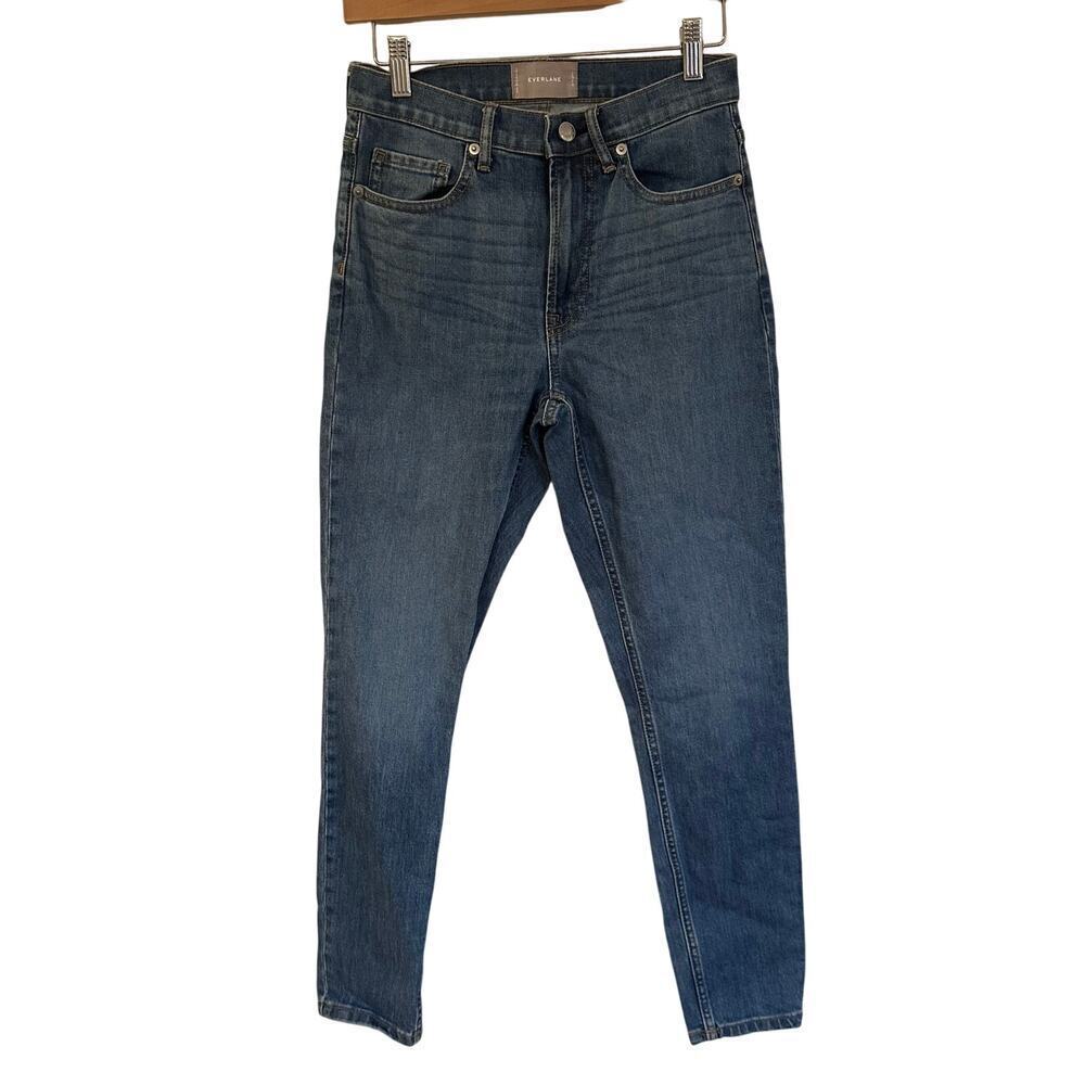 Everlane High Rise Jeans sz 26 Medium Wash Slim Fit